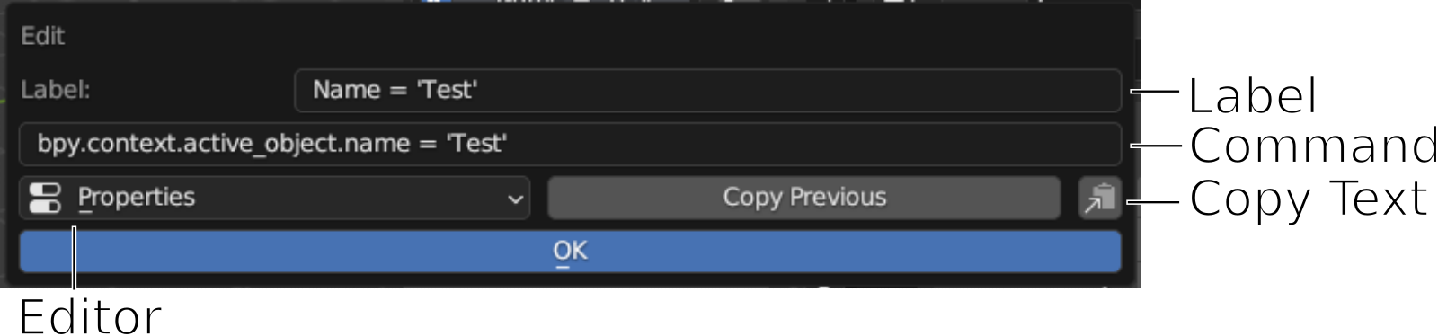 Editing Macros Context